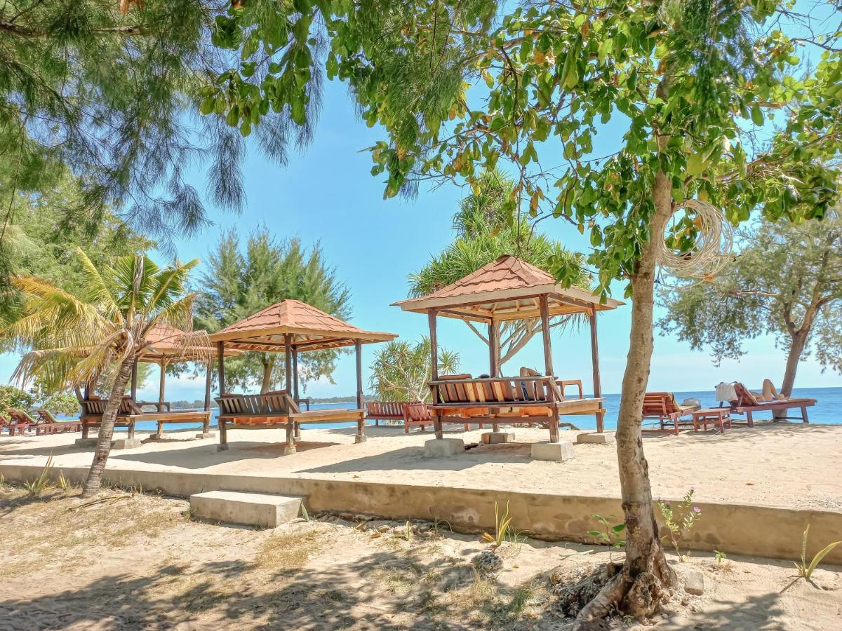 Nusa Indah Bungalows Gili Air Exterior foto